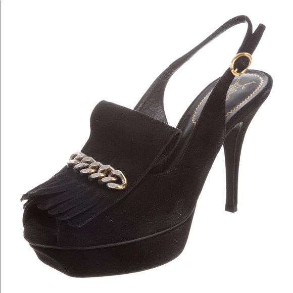 Yves Saint Laurent Shoes - YVES SAINT LAURENT slingback platform heels